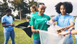 © Azee Jacobs/peopleimages.com - Students, recycle and community volunteer project with young people cleaning plastic and trash. Happy, recycling and charity work for a sustainability, eco friendly and ecology service outdoor