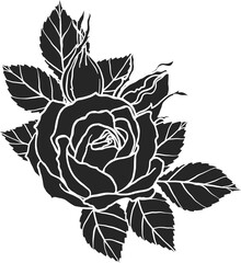 Sticker - Arthur Bell rose  png.Beautiful flower on transparent background.