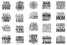 Boho Style Mom Quotes T-shirt And SVG Design Bundle, Vector File. Mom Mama Mummy SVG Quotes T Shirt Design Bundle, Vector EPS Editable Files, Can You Download This File