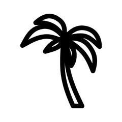 palm tree icon or logo isolated sign symbol vector illustration - high quality black style vector icons
