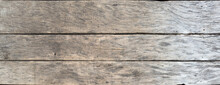 Natural Rustic Banner With Copy-space. Premium, Gray Wooden Board Texture Background.