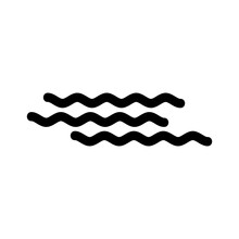 Waves Icon Or Logo Isolated Sign Symbol Vector Illustration - High Quality Black Style Vector Icons
