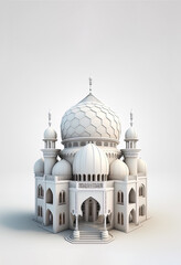 Sticker - The Historical Mosque - A Window into the Past created with Generative AI technology