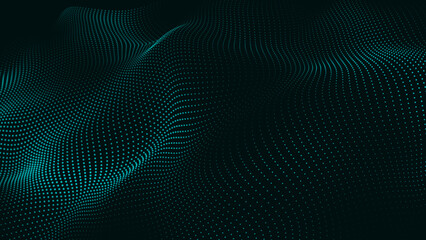Animation cyber or technology background. Abstract Animated Particles Background with Trapcode Form. Abstract Trapcode Form digital particle wave and lights background.