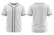 ©  FIROZA STUDIO - Baseball jersey for men's, 3d render, White