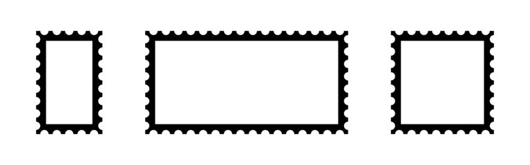 Wall Mural - postage stamp. blank postage stamp