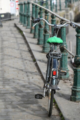 Canvas Print - velo cycliste Belgique Flandres gent Gand circulation environnement canaux