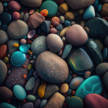 Pebbles On The Beach