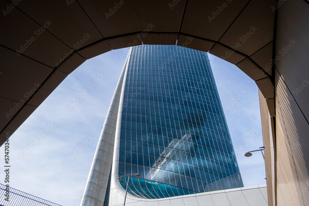 milan-italy-october-30-2022-citylife-district-low-angle-view-the