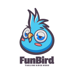 Wall Mural - Fun Bird Logo Vector