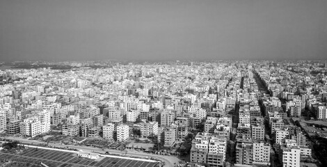 Wall Mural - aerial of Dhaka, Bangladesh