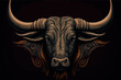 bull head vector, bull logo, bull illustration