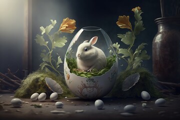 Wall Mural - Creative Easter concept