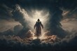 The Glory of Jesus Christ A Reflection on the Biblical Theme of Jesus Coming on Clouds with Power and Glory and Its Importance in Our Faith Generative AI
