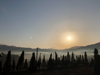 Korea's beautiful sky and scenery