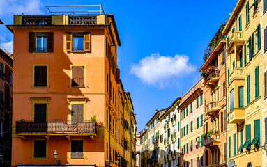 Wall Mural - old town and port of Santa Margherita Ligure in italy