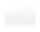 Rectangle glass surface, transparent realistic plate  made of glass.  Acrylic or plastic textured translucent frame. Png