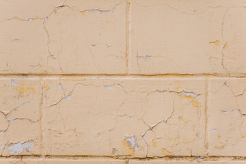 Wall Mural - Background, wall texture from a dirty cracked block, brick. Photography, building concept.