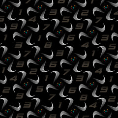 seamless pattern with shapes unique vector design