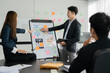© aekachai - Asia business meeting   consultations of business people in the company's meeting room Discuss, present, present new projects, present