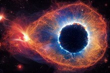 Collapse Of The Star. Supernova Explosion. Big Bang. 5K Realistic Science Fiction Art. Elements Of Image Provided By Nasa. Generative AI