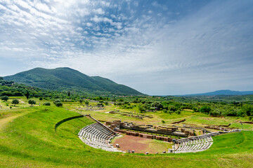 Wall Mural - Messene, Greece. The ancient Theater