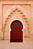 Typical oriental door,  Marrakech in Morocco
