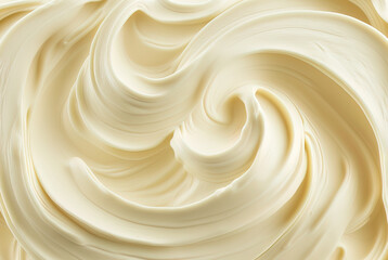 Canvas Print - Cream yogurt, generative ai