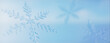 © RocknRoller Studios - Snowflake Festive Wallpaper. Natural, Frosty Winter Banner with copy-space.