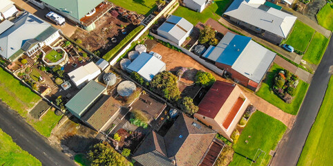 Wall Mural - Aerial view of Emu Bay homes in Kangaroo Island, South Australia