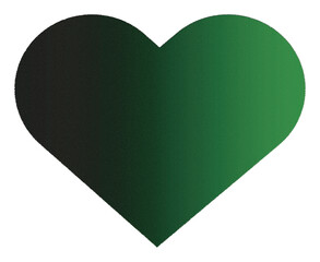 Wall Mural - Green gradient love icon suitable for making valentine's day, white day, mother's day, father's day, confession, lover's card