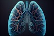 anatomic lungs, geometric style, lungs, AI Generated