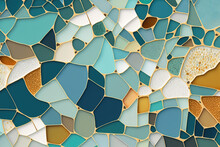 Beach Glass Mosaic Background