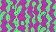 canvas print picture - 80s style pattern Generative Ai