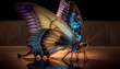 Piękny motyl. Generative AI.