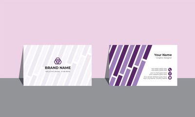 Wall Mural - Minimalist Business Card Layout. Simple Business Card Layout. Abstract Business Card Layout. Corporate Business Card Layout. Corporate Business Card Layout. Modern Circular Elements.