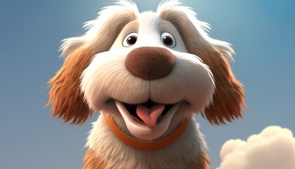 Poster - cute and happy dog