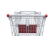 © stokkete - Empty supermarket shopping cart isolated