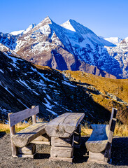 Wall Mural - landscape at the grossglockner mountain