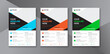 © eyaphic - Corporate business flyer template design set with blue, orange, and Green color. marketing, business proposal, promotion, advertise, publication,