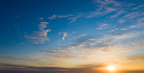 Wall Mural - blue sky with white clouds.