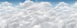 Panoramic sky clouds view GENERATIVE AI