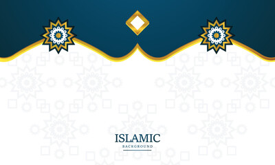 Canvas Print - Unique blank greeting banner design for islamic holiday