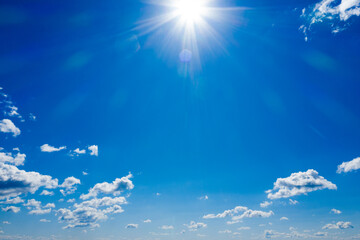 Poster - clouds in the blue sky