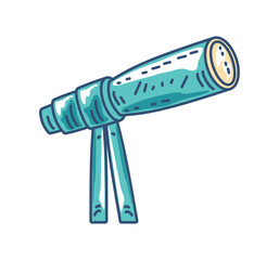 Wall Mural - telescope icon isolated