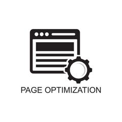 page optimization icon , business icon