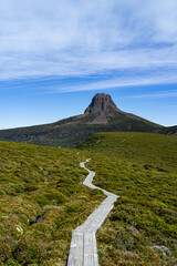 Wall Mural - Cradle Mountain hiking walk path in Tasmania, Australia