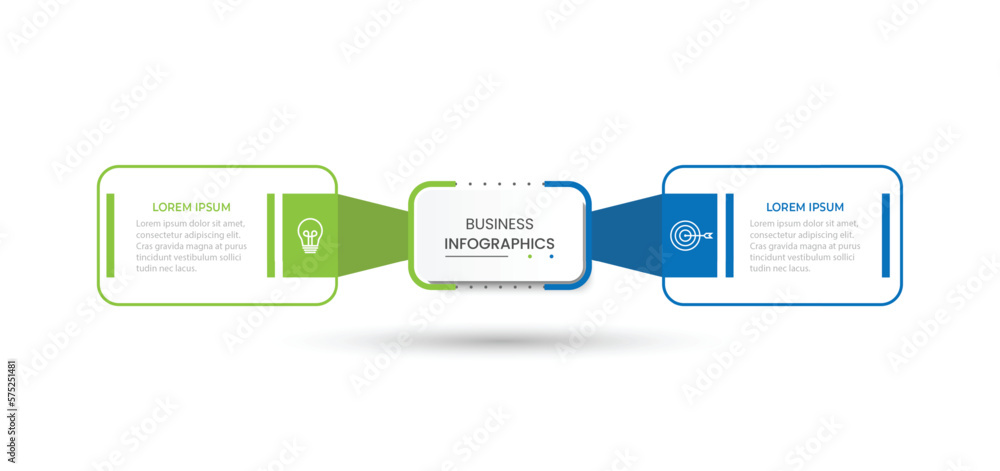 Vector infographic label design concept with square layout and ...