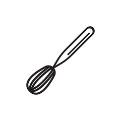 Sticker - Hand mixer icon vector illustration simple design.