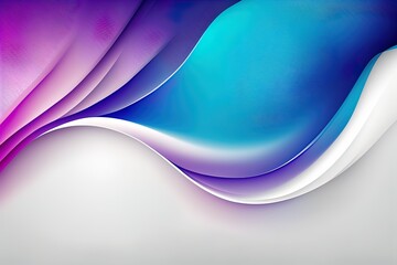 Wall Mural - Abstract background with blue purple white wavy gradients